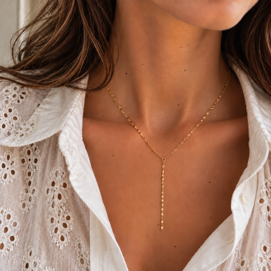 Collier y en acier inoxydable 