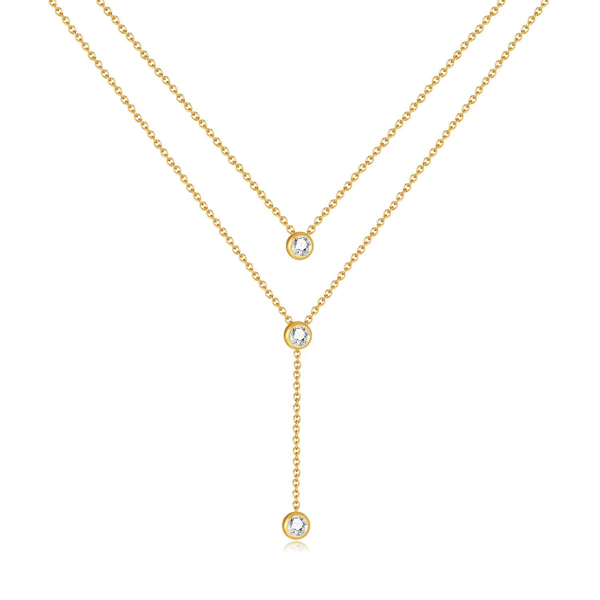Collier y en acier inoxydable 