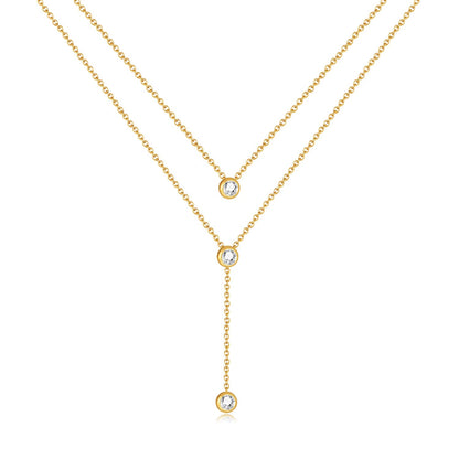 Collier y en acier inoxydable 