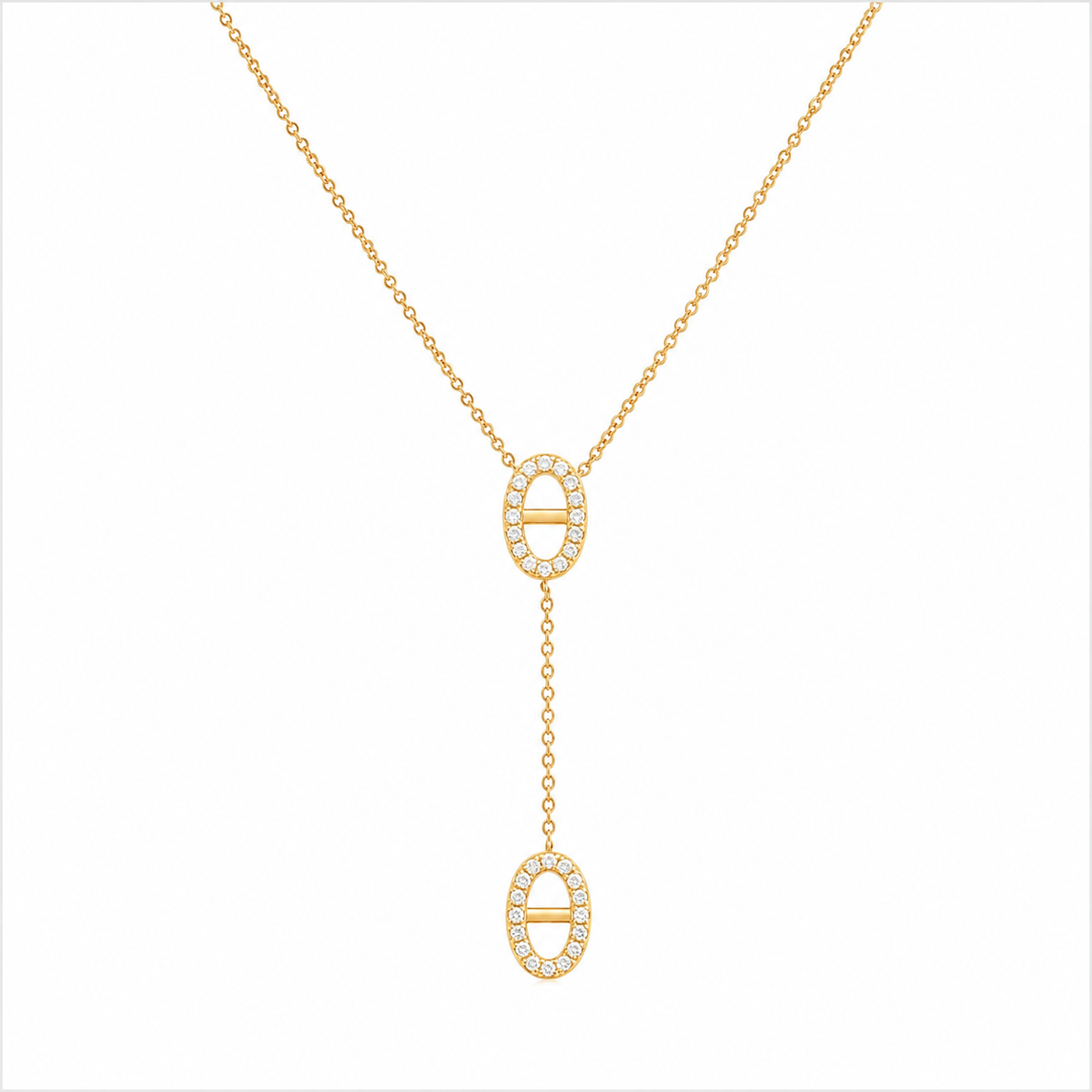 Collier y maille marine 