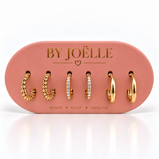 Trio boucles d’oreilles