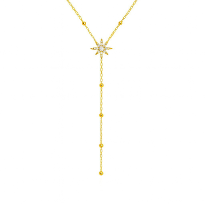 Collier étoile Y en acier inoxydable 