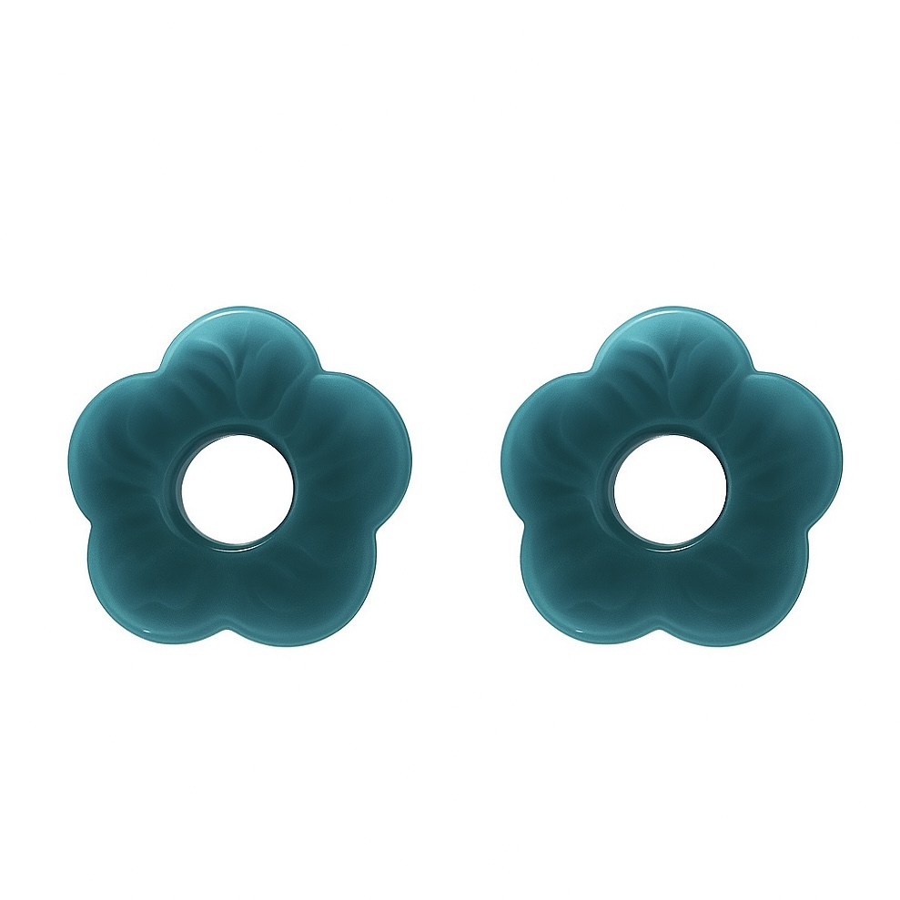 Fleurs interchangeables pour boucles d’oreilles 12 couleurs