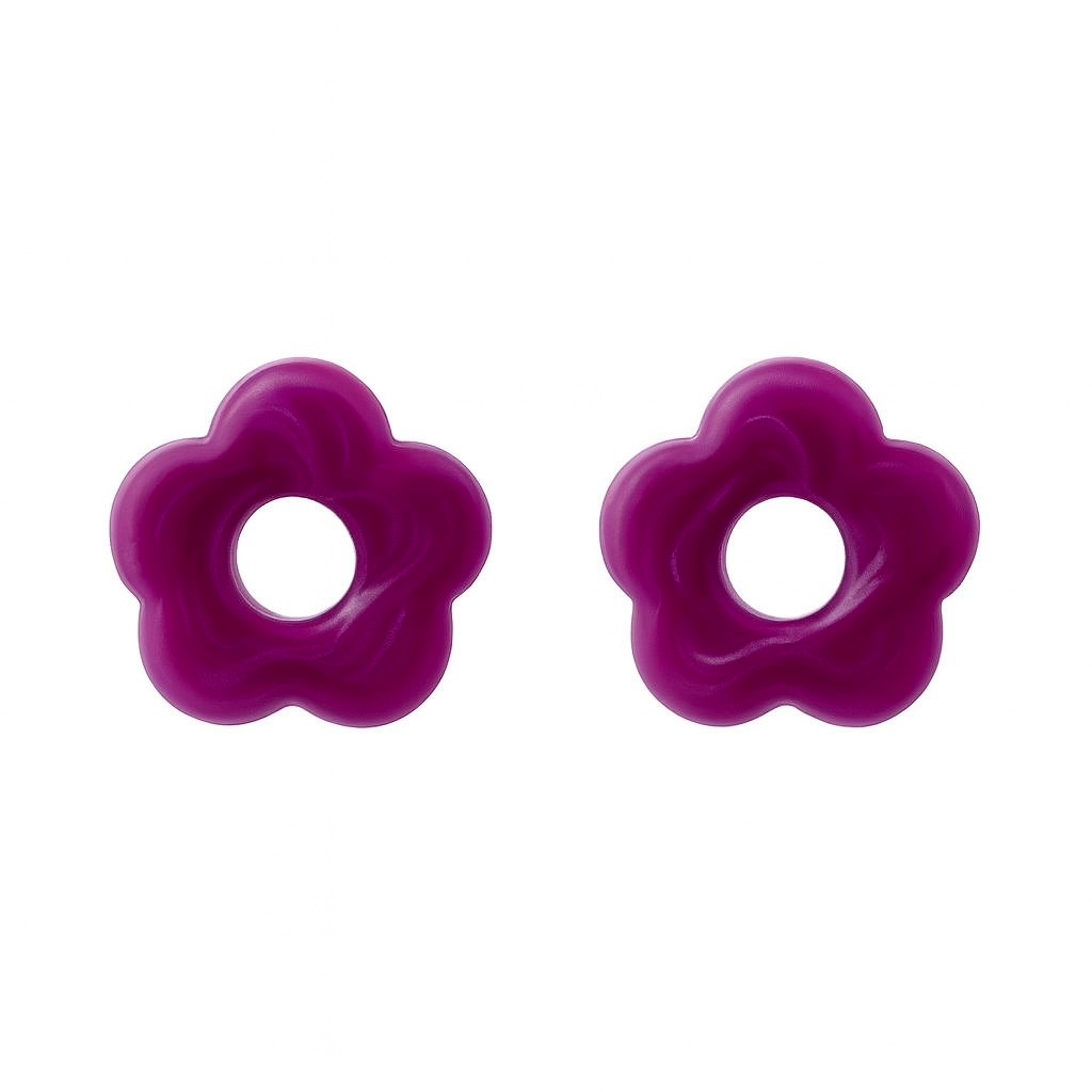 Fleurs interchangeables pour boucles d’oreilles 12 couleurs