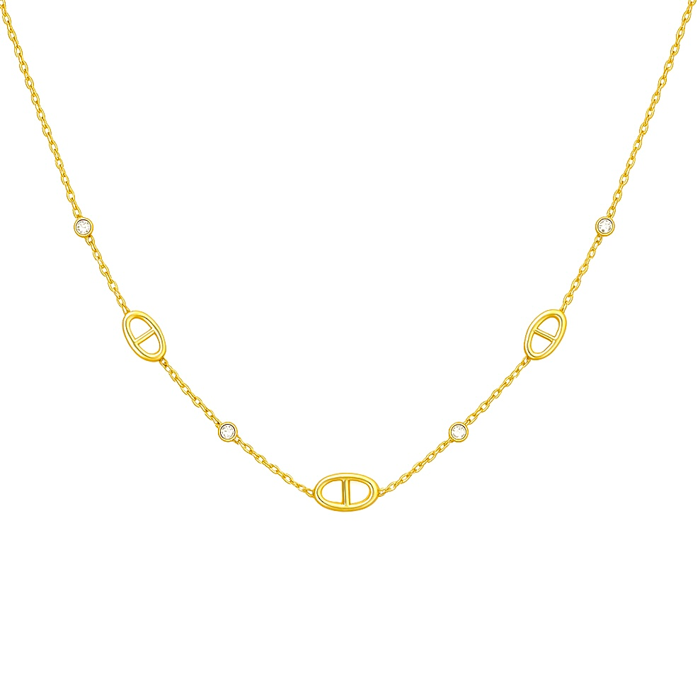 Collier maille en acier inoxydable 