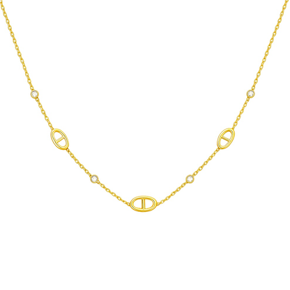 Collier maille en acier inoxydable 