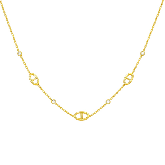 Collier maille en acier inoxydable 