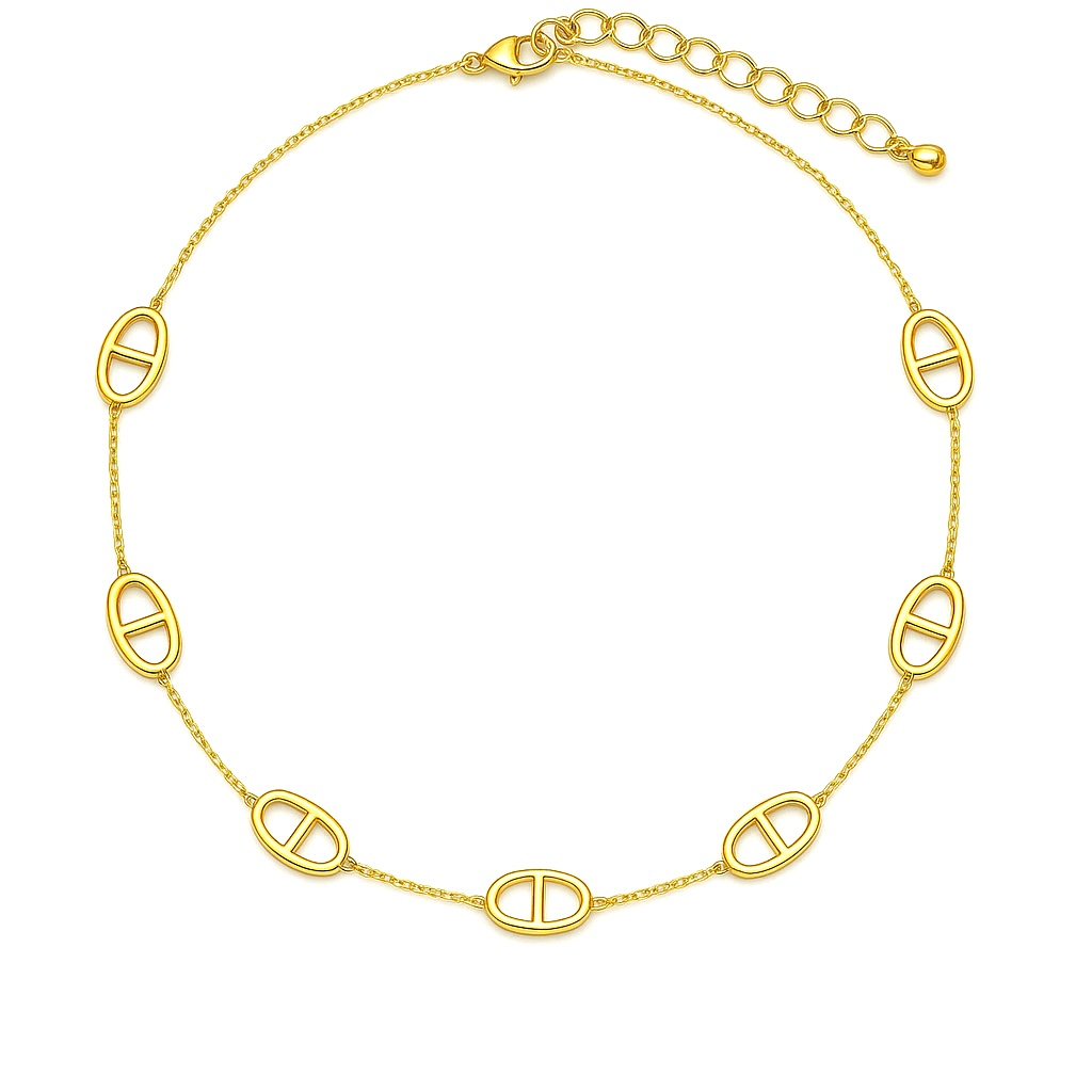 Collier maille en acier inoxydable 